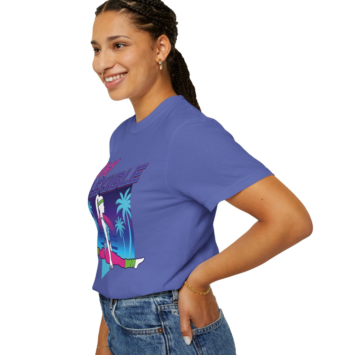 Stay Flexible Retro 80s Splits Aerobics Tee | Vintage Gym Shirt Women