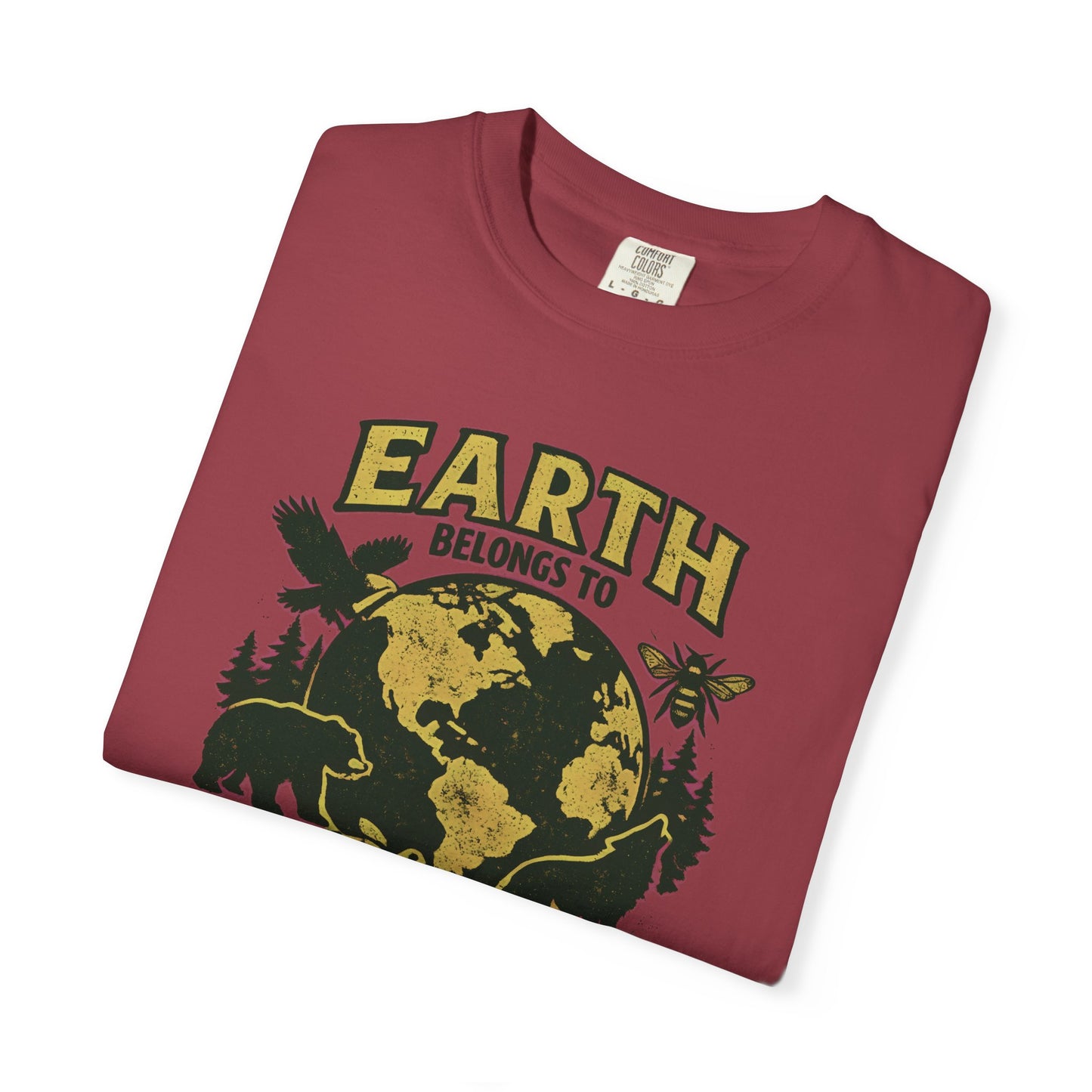 Earth Belongs to Everyone Earth Day Tee | Conservation Art Shirt | Wildlife Gift
