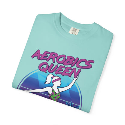 Aerobics Queen Retro 80s Dance Graphic Tee | Vintage Workout Shirt Women