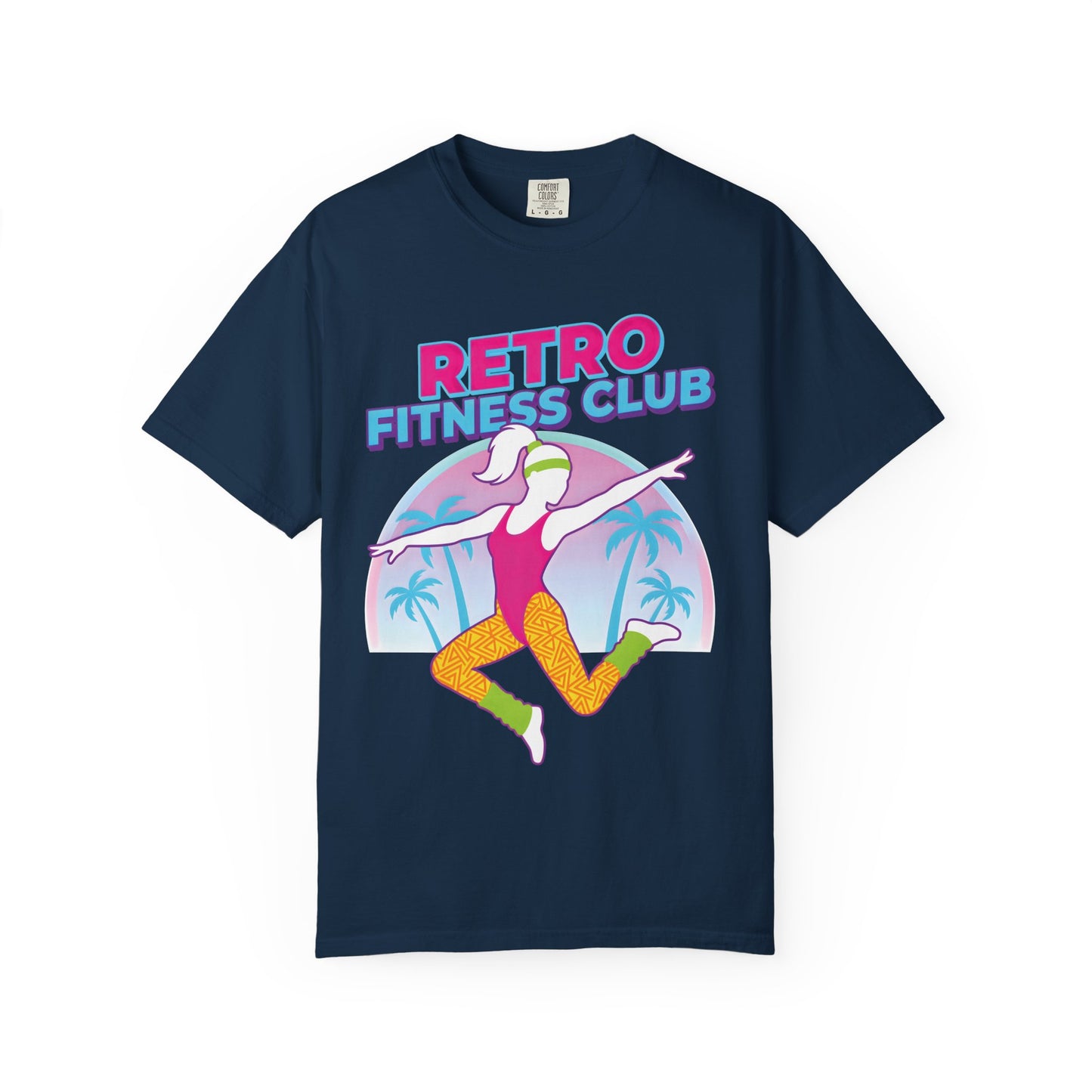Retro Fitness Club 80s Aerobics Graphic Tee | Vintage Gym Shirt Women