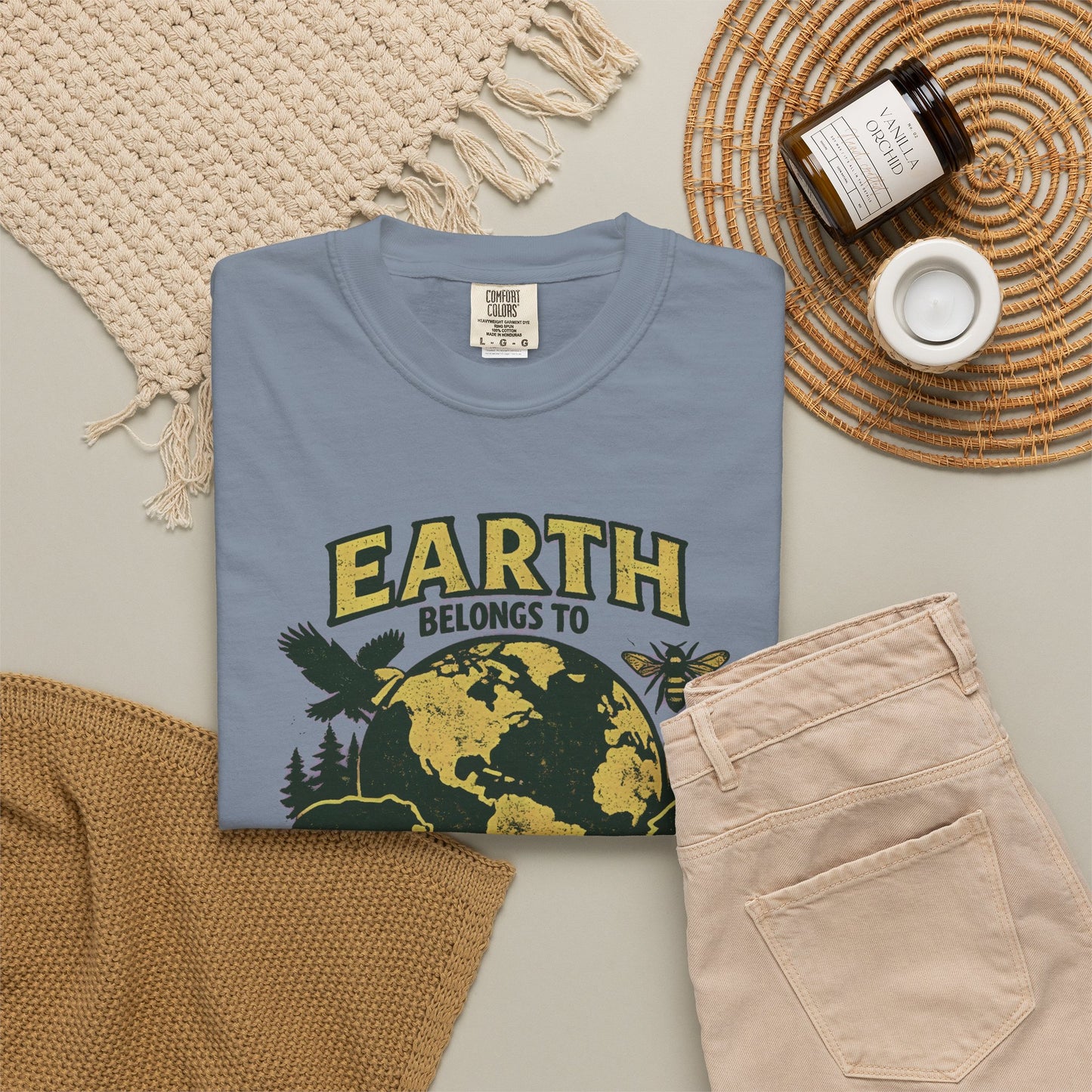 Earth Belongs to Everyone Earth Day Tee | Conservation Art Shirt | Wildlife Gift