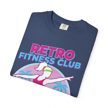 Retro Fitness Club 80s Aerobics Graphic Tee | Vintage Gym Shirt Women