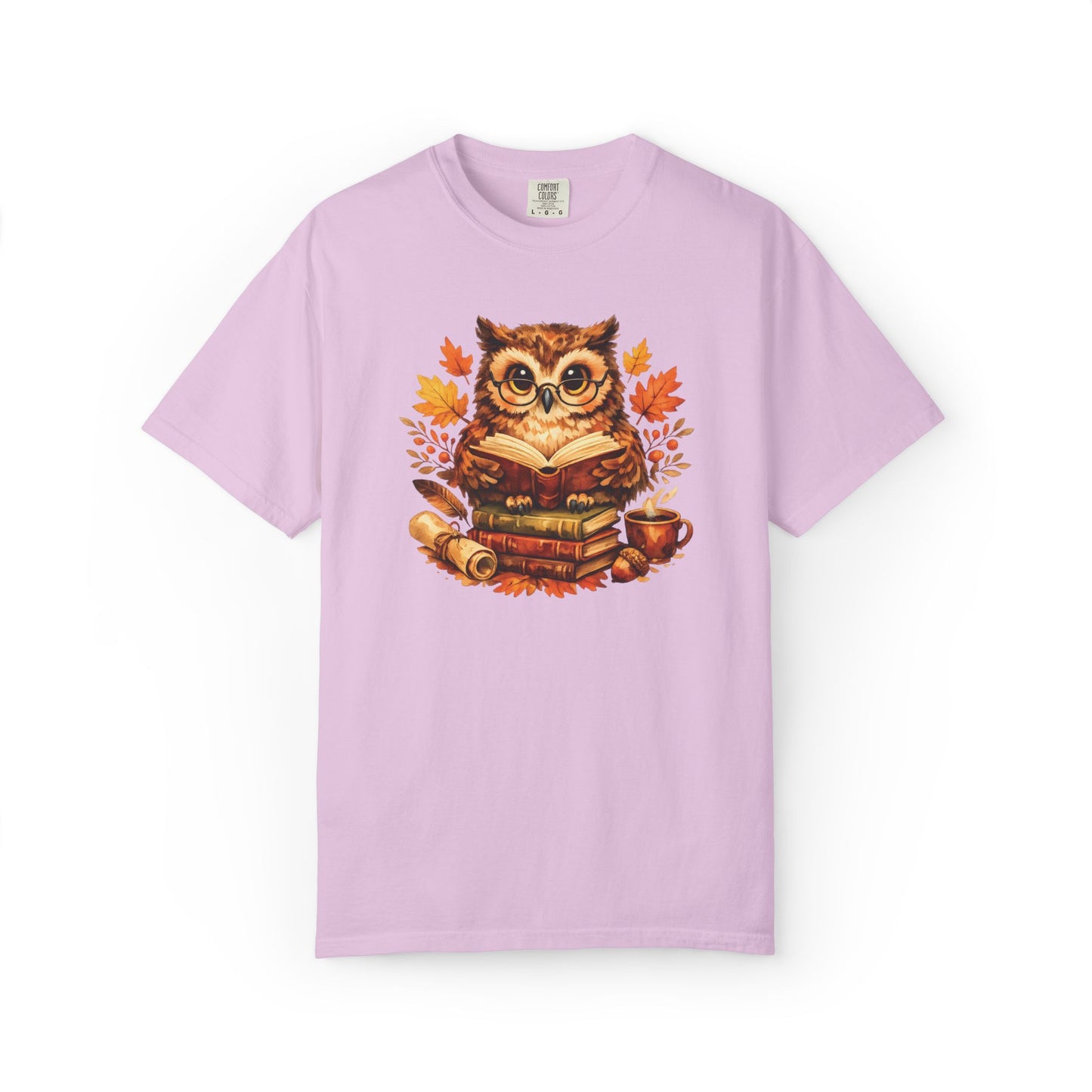 Wise Owl Watercolor Humor Tee | Book Lover Nature Shirt | Whimsical Wildlife Gift