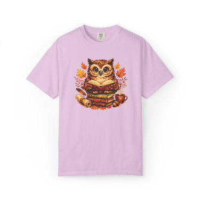 Wise Owl Watercolor Humor Tee | Book Lover Nature Shirt | Whimsical Wildlife Gift