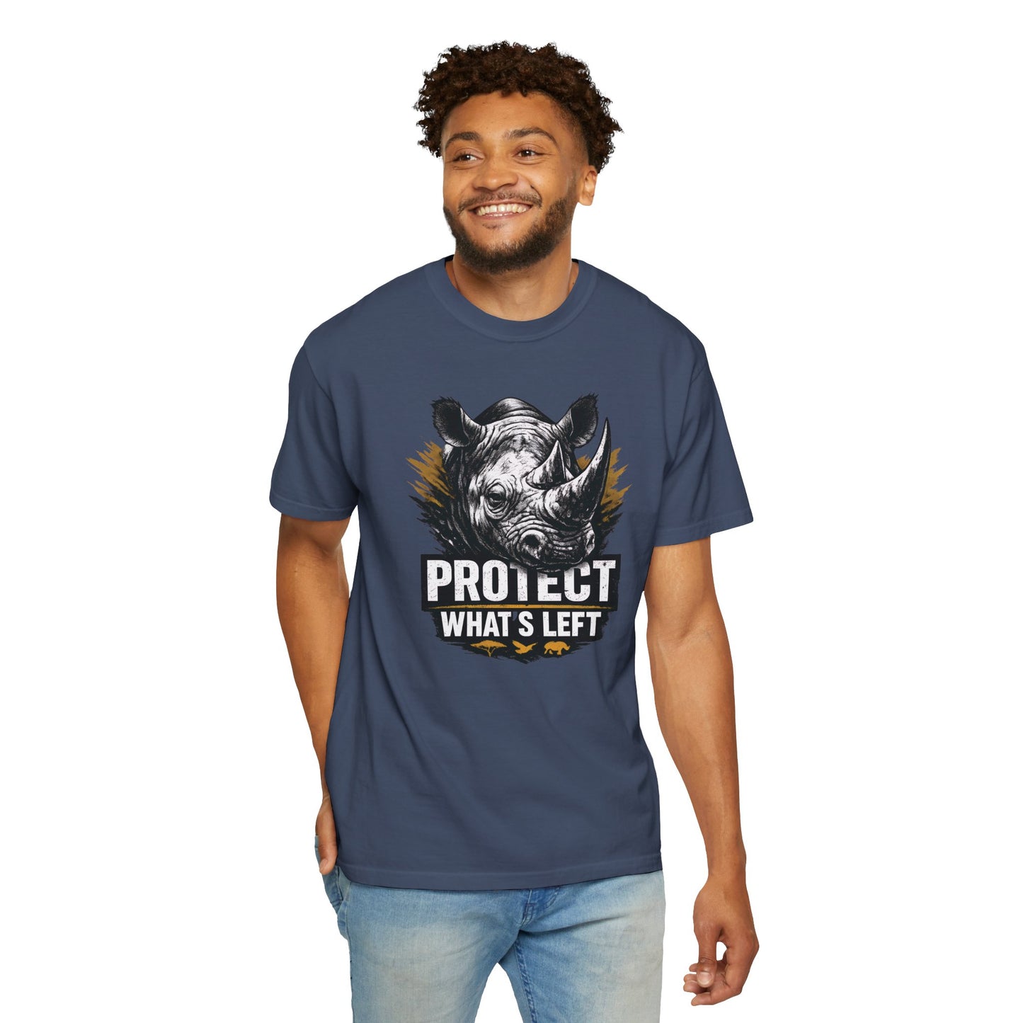 Black Rhino Conservation Tee | Protect What's Left | Endangered Species Shirt | Unisex