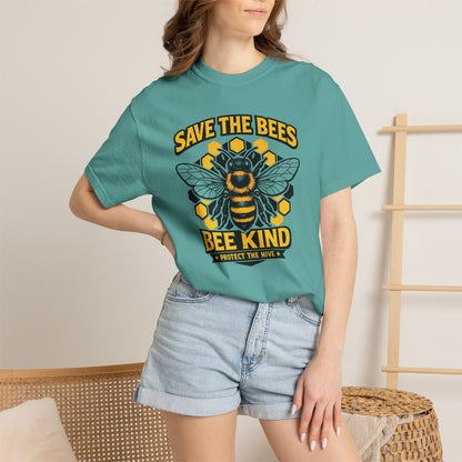 Save the Bees Graphic Tee | Bee Kind Conservation Shirt | Earth Day Gift | Nature Tee