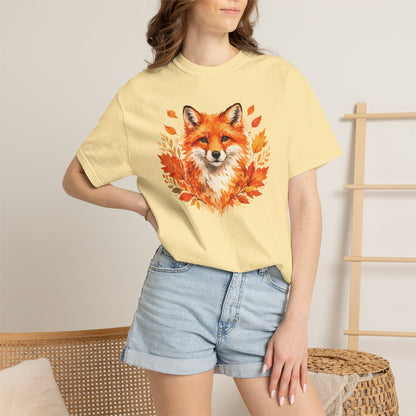 Watercolor Fox Graphic Tee | Autumn Wildlife Art Shirt | Nature Lover Gift | Unisex