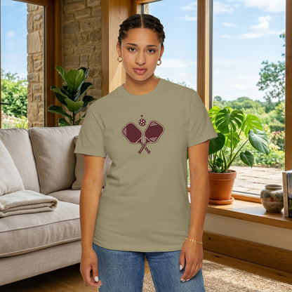 Pickleball Heart Icon Tee Pickler Love Minimalist Graphic Unisex Shirt