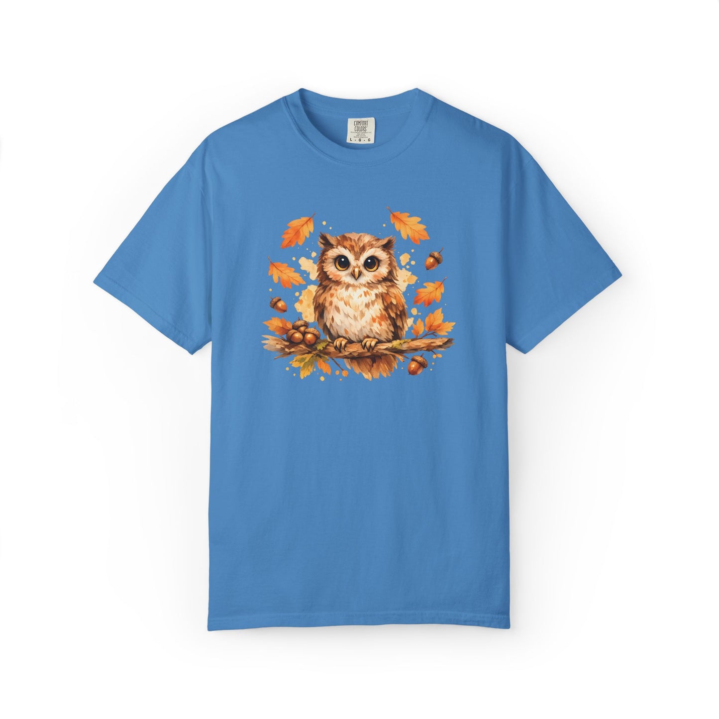 Watercolor Owl Graphic Tee | Autumn Wildlife Art Shirt | Owl Lover Gift