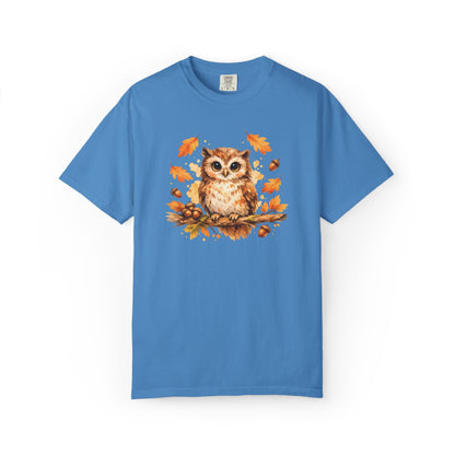Watercolor Owl Graphic Tee | Autumn Wildlife Art Shirt | Owl Lover Gift