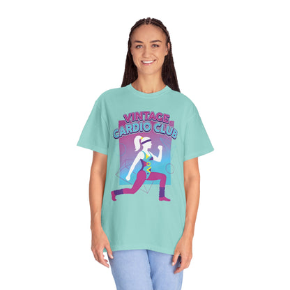 Vintage Cardio Club Retro 80s Lunge Graphic Tee | Workout Shirt Women