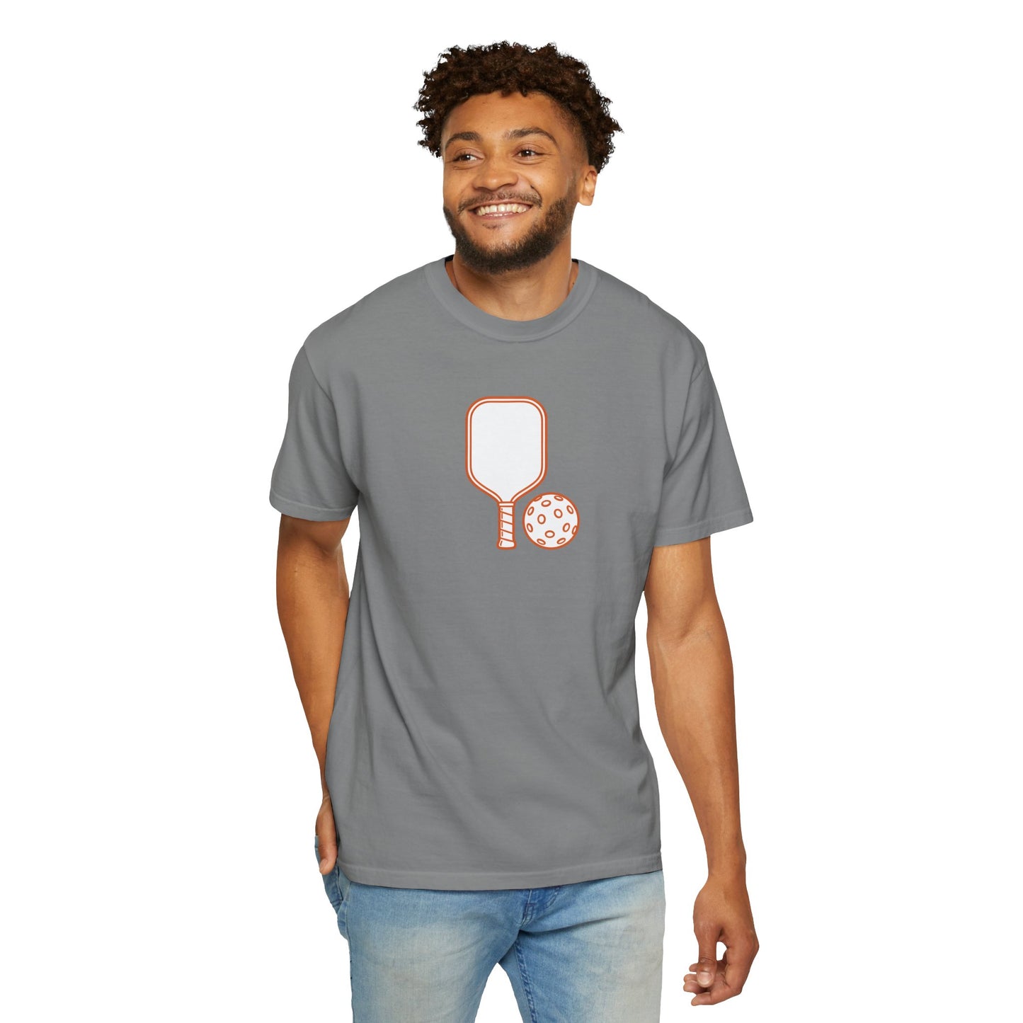 Pickleball Paddle And Ball Icon Tee Minimalist Pickler Unisex T-Shirt