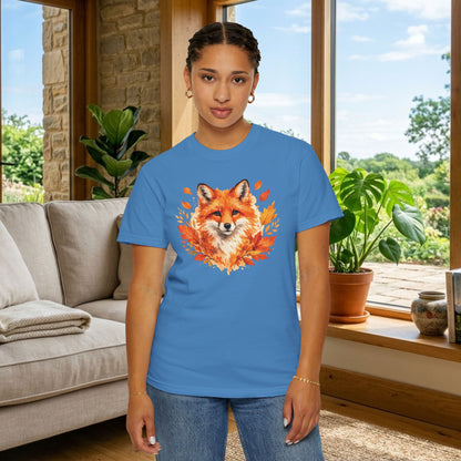 Watercolor Fox Graphic Tee | Autumn Wildlife Art Shirt | Nature Lover Gift | Unisex