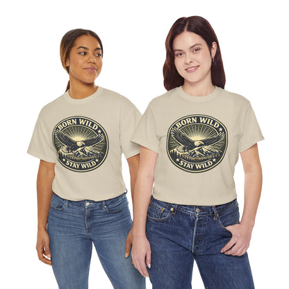 Eagle Ranger Patch Graphic Tee | Mid-Century Outdoor Shirt | Born Wild Stay Wild Unisex