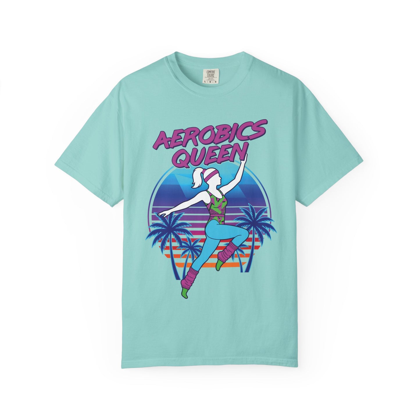 Aerobics Queen Retro 80s Dance Graphic Tee | Vintage Workout Shirt Women