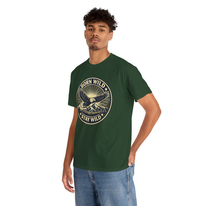 Eagle Ranger Patch Graphic Tee | Mid-Century Outdoor Shirt | Born Wild Stay Wild Unisex