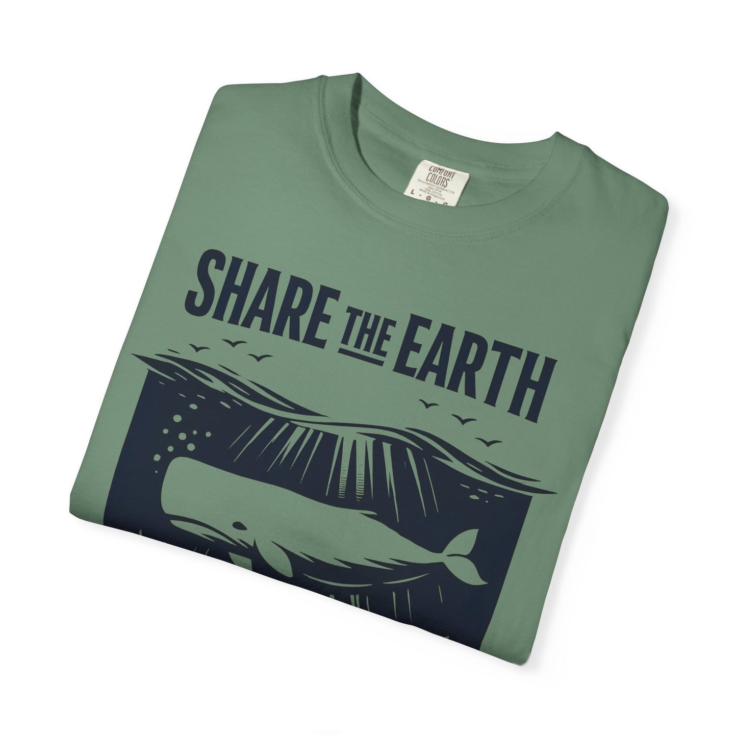 Whale Conservation Tee | Share the Earth Graphic Shirt | Ocean Wildlife Gift | Unisex