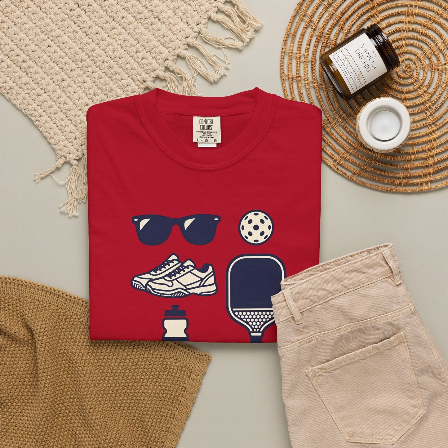 Pickleball Essentials Icon Tee Minimalist Pickler Sport Unisex Graphic Shirt