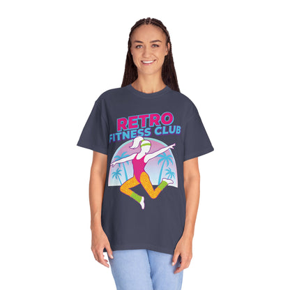 Retro Fitness Club 80s Aerobics Graphic Tee | Vintage Gym Shirt Women