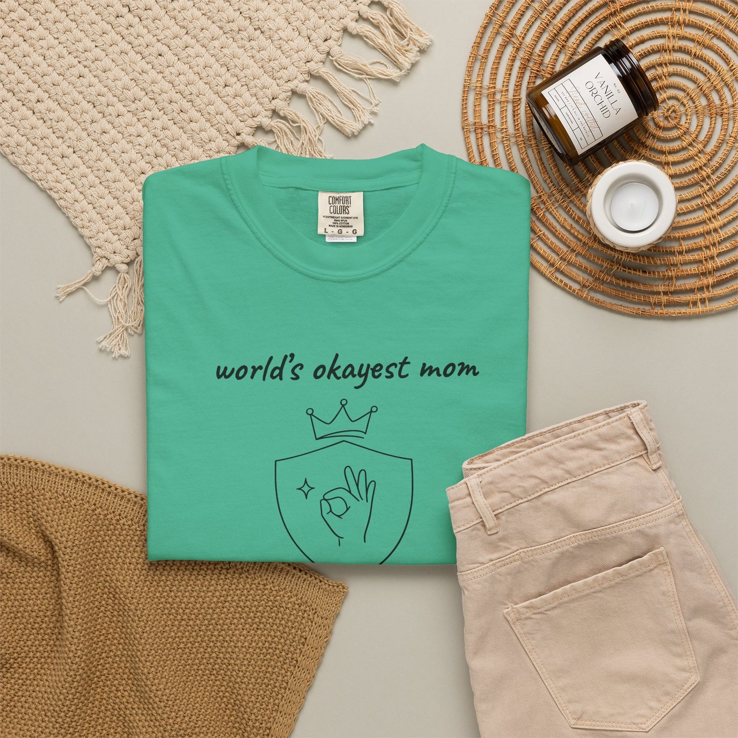 World's Okayest Mom Shirt | Funny Mom Gift | Mother's Day Tee | Mom Humor Shirt