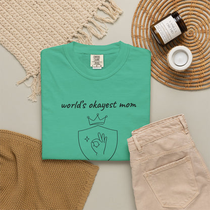 World's Okayest Mom Shirt | Funny Mom Gift | Mother's Day Tee | Mom Humor Shirt