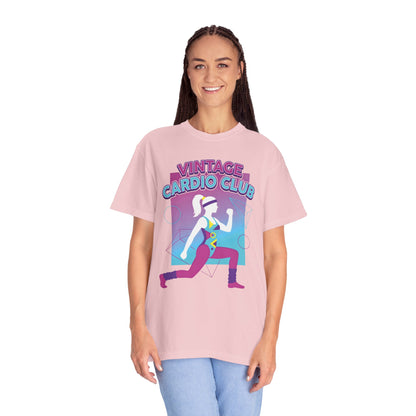 Vintage Cardio Club Retro 80s Lunge Graphic Tee | Workout Shirt Women