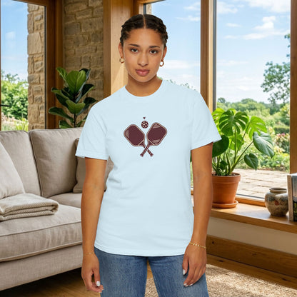 Pickleball Heart Icon Tee Pickler Love Minimalist Graphic Unisex Shirt