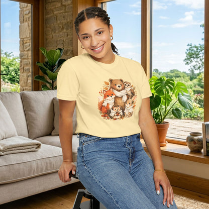 Woodland Friends Watercolor Tee | Forest Animal Gift Shirt | Wildlife Art | Nature Lover