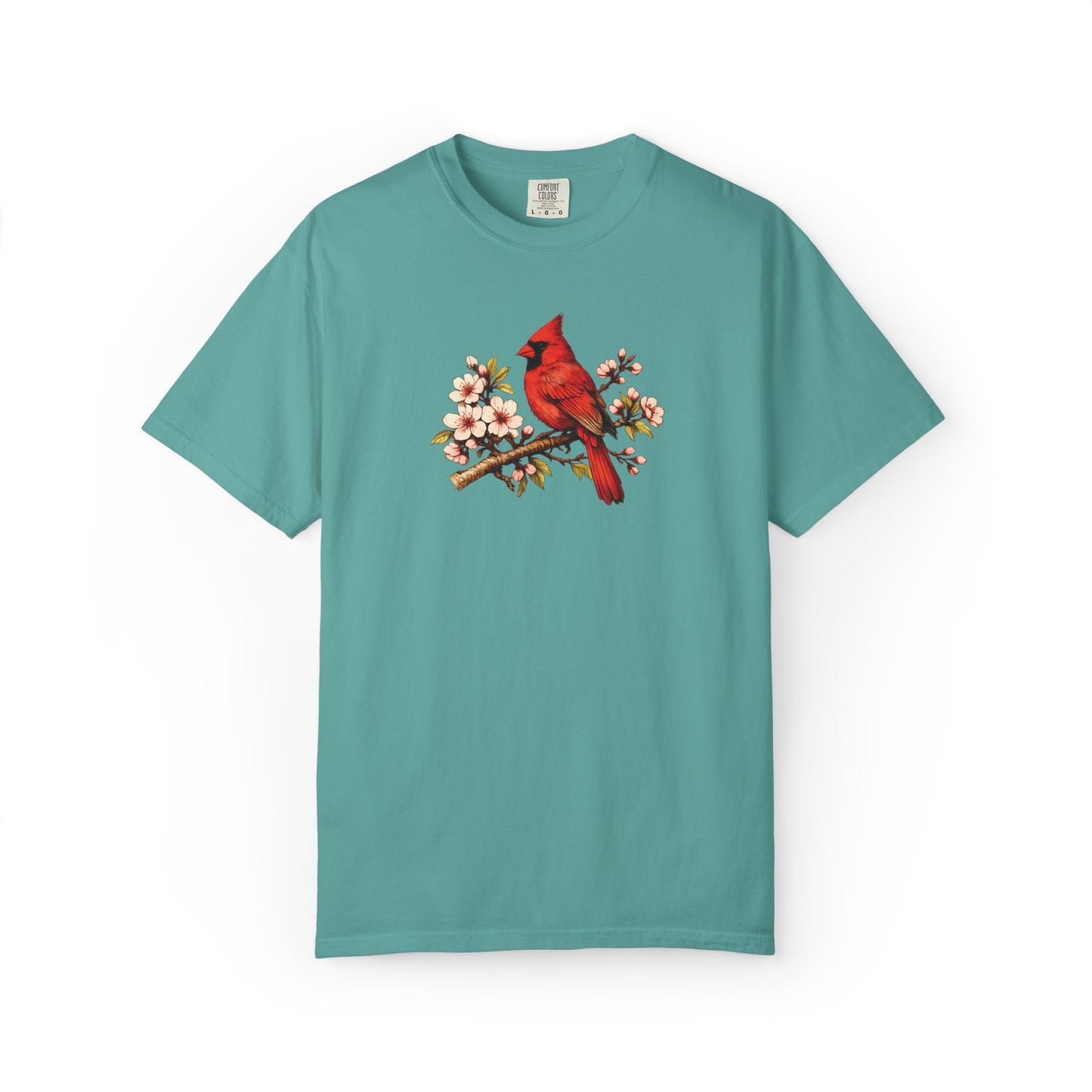 Cardinal Botanical Tee | Vintage Bird Art Shirt | Bird Watcher Gift