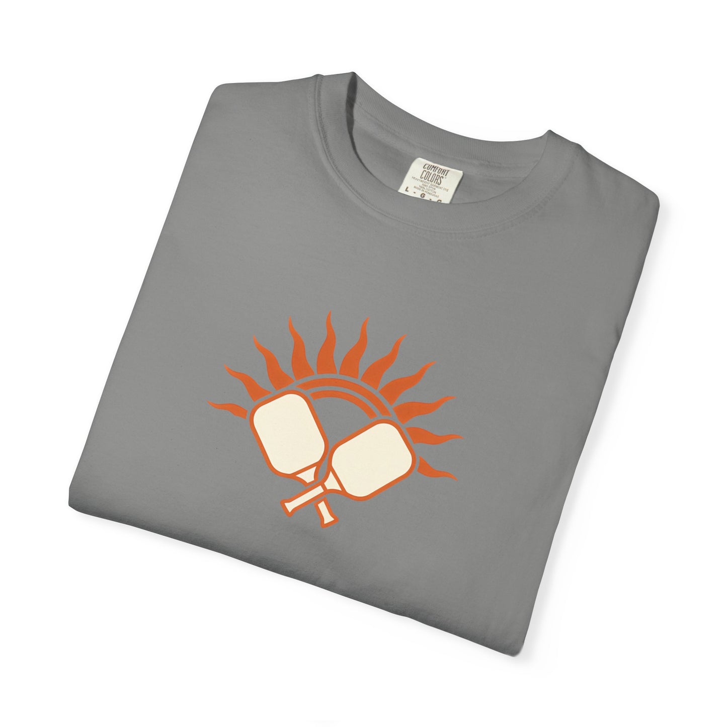 Pickleball Sun Badge Tee Pickler Vintage Minimalist Unisex Shirt