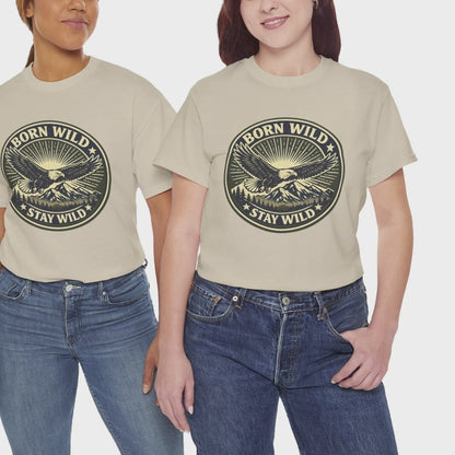 Eagle Ranger Patch Graphic Tee | Mid-Century Outdoor Shirt | Born Wild Stay Wild Unisex